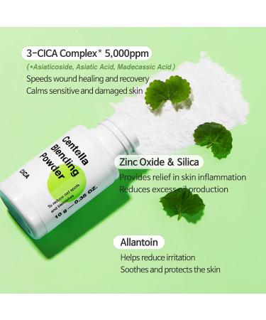 TIAM Centella Blending Powder 0.35 Oz - CICA Powder for Sebum Control and Acne Marks with Asiaticoside and Madecassic Acid - Buy Online on GoSupps.com
