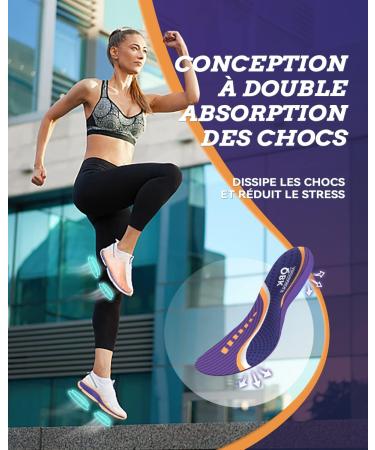 Qbk Heel Spur Inserts for Achilles Tendon Inflammation | Cushioned Flat Foot Support for Men & Women | JEGING SEASE XS Violet (Women 35-37) - Buy Online on GoSupps.com