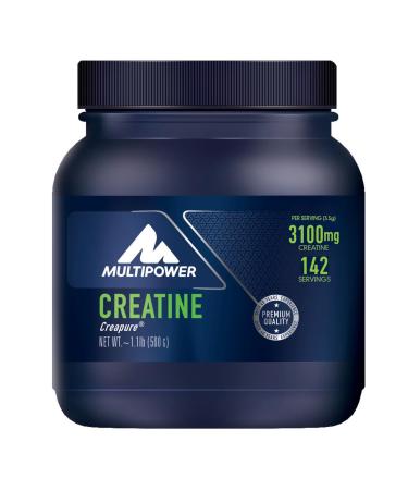 Multipower Creatine - 100 % pure creatine monohydrate powder for intensive training - increases physical performance - 1 x 500 g