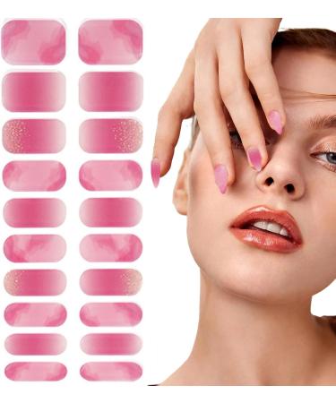 Streysisl Nail Gel Strips Gel Nail Stickers - Semi-Cured Gel Nail Strips Completely Wrapped Nail Stickers Nail Polish Strips Gradient Stickers Glittering Self-Adhesive 0175 - Buy Online on GoSupps.com