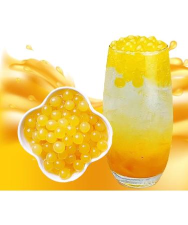Tanoshiya Mango Popping Boba Pearls for Bubble Tea Dessert Toppings Cocktails - 1.3KG (Pack of 6) - Buy Online on GoSupps.com