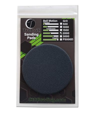 TruCut Sanding Pad | 2000 Grit | 5" Diameter | Sanding Pads Made for Bowling Balls | Bowling Ball Resurfacing Pads | Surface Management | Bowling Ball Restoration | Bowling Supplies & Accessories