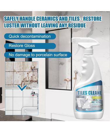 Tile Grout Cleaner Sprayer Ceramic Floor Tile Cleaner Multifunction Bathroom Descaler Cleaner Grout & Tile Clean Heavy Duty Cleaning Spray Stubborn Stains Cleaner for Kitchen and Bathroom (1pcs) - Buy Online on GoSupps.com