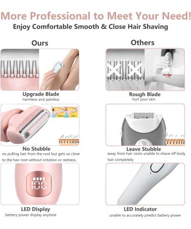 XinBarber 2-in-1 Rechargeable Lady Shaver for Women - Electric Bikini Trimmer & Cordless Wet/Dry Shaver for Arm, Leg, Face, and Pubic Area - Buy Online on GoSupps.com