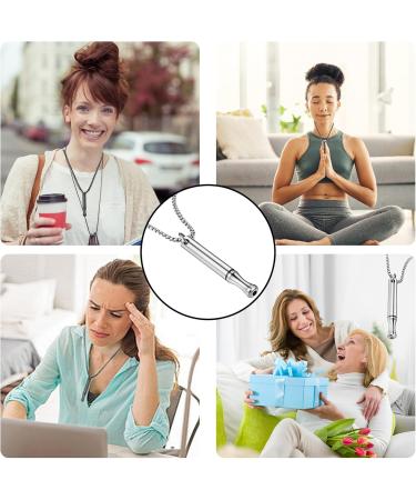 BFUZXY 2 pieces smokefree V2 necklace original breathing chain anxiety breathing chain with resistance against smoke withdrawal - Buy Online on GoSupps.com