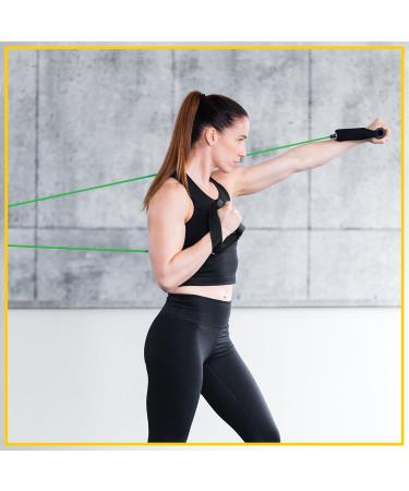 Everlast FIT Medium Power Cable - Light Resistance Exercise Band Premium Latex Door Anchor Rubber Handles Carry Bag Included - Muscle Repair at-Home Gym Strength Training Flexibility - Buy Online on GoSupps.com