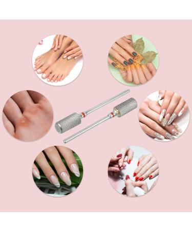 VOCOSTE Nail Drill Bits for Nail Polishing Silver Tone Red F Fine Teeth - Buy Online on GoSupps.com