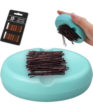 Bobby Pin Holder Hair Clip Magnetic Holder Sewing Pin Holder Magnetic Needles Cushion Magnetic Paper Clip Holder with 24 Bobby Pins Blue - Buy Online on GoSupps.com
