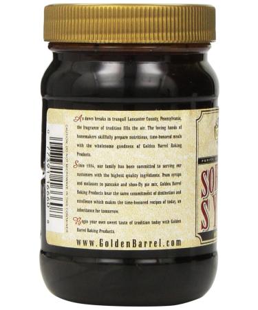 Golden Barrel Sorghum Syrup Wide Mouth Jar - 16 oz - Buy Online on GoSupps.com