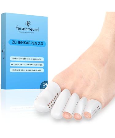 Hedge friend toe protection 14er multi -set big toe & small toe - novelty 2024 - Premium toe capsmath toe toe toe toe toe toe toe toe paving anti -bubbles protection toe shear silicone mix (10x small + 4x large)