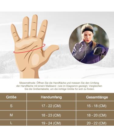 GXCROR Fleece Touchscreen Gloves for Men & Women - Winter Running Cycling Hiking & Skiing Gear - Buy Online on GoSupps.com