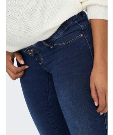 Materntiy Women's OLMROYAL SK MBD Jeans in Medium Blue Denim - Comfort and Style for Expecting Mothers - Buy Online on GoSupps.com