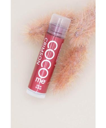 CocoMe Color Tinted Lip Balm (Crimson) -All Natural Organic Coconut Oil and Beeswax for moisture and nourishment - Buy Online on GoSupps.com
