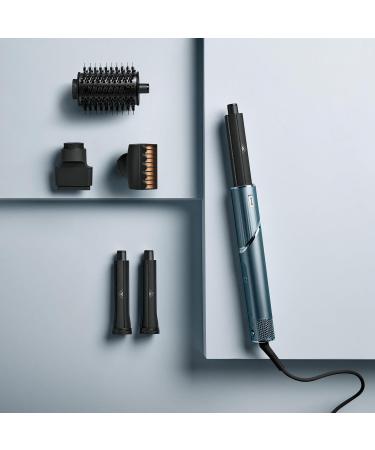 Shark FlexStyle Limited Edition 5-in-1 Air Styler & Hair Dryer Gift Set | No Heat Damage Curler Frizz Fighter Oval Brush & Storage Bag - Turquoise HD450Tleu - Buy Online on GoSupps.com