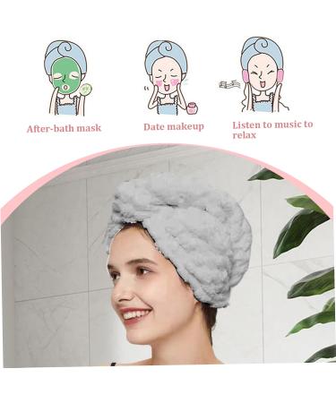 2Pcs Hair Towel Wrap - Quick Dry Microfiber Towel for Curly Hair & All Hair Types - Anti-Frizz & Button Fixing - Large 9.8x25.6 - Buy Online on GoSupps.com