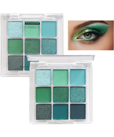 Avocado Eyeshadow Palette - Vibrant Green Glitter Eyeshadow Tire with 9 Bold Pigment Shades Smooth Blendable Formula | Long Lasting Waterproof Eye for Gl Party - Buy Online on GoSupps.com