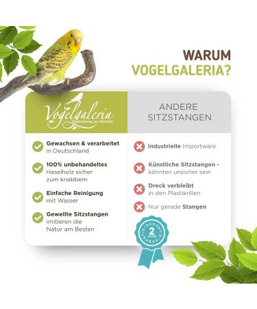 Buy Bird Gallery Natural Wood Perches for Budgies | Top Budgie Accessories & Bird Accessories - Buy Online on GoSupps.com