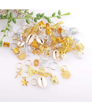 Handmade 238pc Dreadlocks Jewelry & Beads Set - Hair Cuffs, Coils, Rings for Women Braids - Buy Online on GoSupps.com