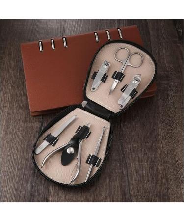 Manicure Kit Stainless Steel Manicure Clippers Nail Clippers Set Portable 8 Pieces Red Man and Woman Nail Clippers Kit - Buy Online on GoSupps.com