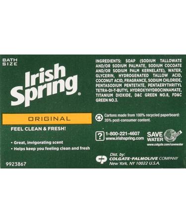 Irish Spring Deodorant Soap Original - 8 Count | Long-lasting Freshness - Buy Online on GoSupps.com