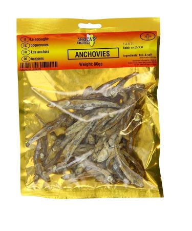 Africa's Finest Dried Anchovies 80g Box of 10-Fd