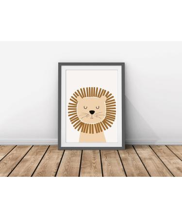 artpin Children's Room Posters - Set of 6 Baby Room Art | Boho Safari Rainbow A4 Prints for Nursery Decor - Buy Online on GoSupps.com