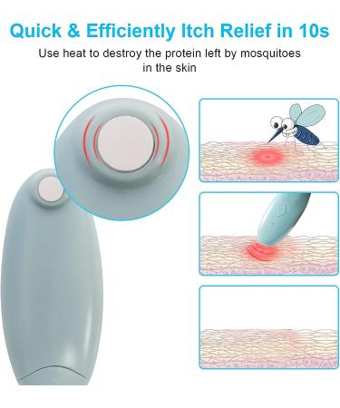 Bug Bite Itch Relief Device - Fast Relief for Insect Bites & Mosquito Stings | USB Charging, Chemical-Free | Vacation & Camping Essential - Buy Online on GoSupps.com