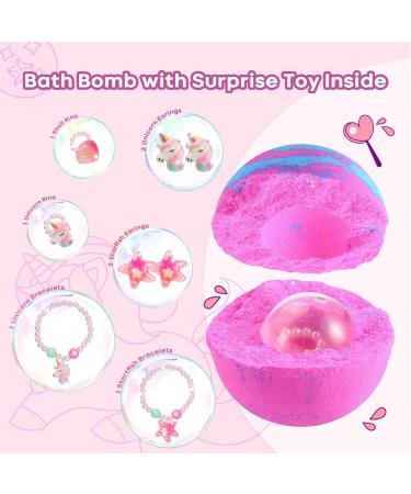 MeCids Bath Bombs for Kids with Surprise Toy Inside 6 Pack Organic Bath Bomb with Bracelets and Rings Bubble Bath Bombs Ball Kit for Kids Girls Birthday Christmas - Buy Online on GoSupps.com