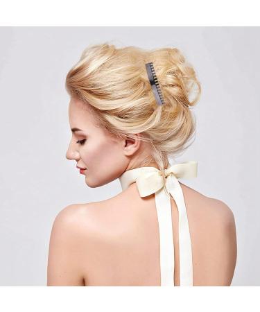 6PCS Strong Hold French Twist Hair Combs Slides Set for Women - Black - Buy Online on GoSupps.com