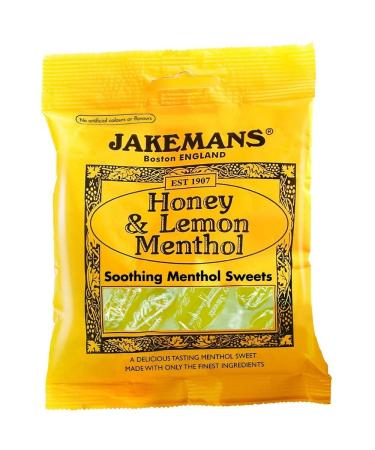 Jakemans Throat & Chest Lozenges Honey & Lemon Menthol (Pack of 4)