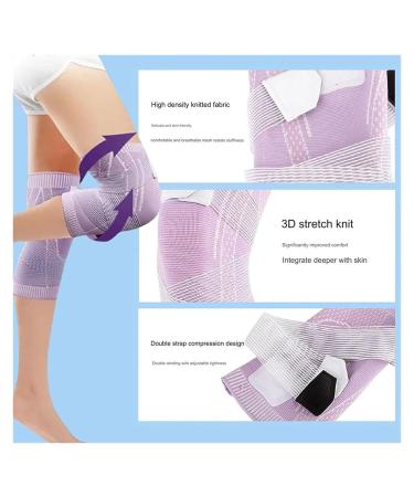 Beyonddraw Knee Compression Sleeve - Best Knee Brace for Men & Women | Sports & Outdoor Activities | 2 Pink Large - International Shipping Available - Buy Online on GoSupps.com