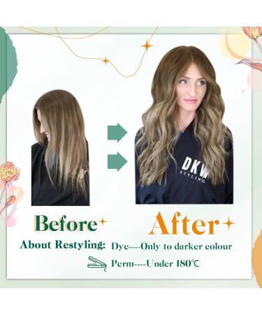 Easyouth Ombre Human Hair Balayage Wire Extensions - Brown to Medium Blonde - 16 Inch - 80g - Buy Online on GoSupps.com