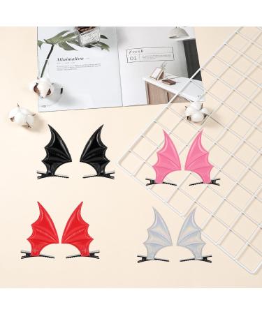 Miaija 8Pieces Halloween Bat Hair Clip Cartoon Bat Wing Hair Clip Demon Cosplay Decoration Costume Accessories for Girls Women Halloween Party Fancy Hair - Buy Online on GoSupps.com