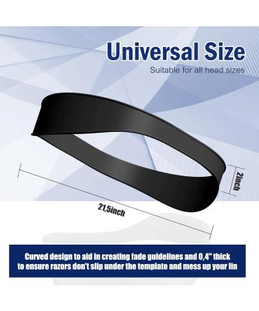 Curved Haircut Band Silicone Haircut Tape Shaving Stencil Haircut Stencil Easy and Quick Neck Cutting Stencil for DIY Home Haircuts Hair Cutting Instructions - Buy Online on GoSupps.com