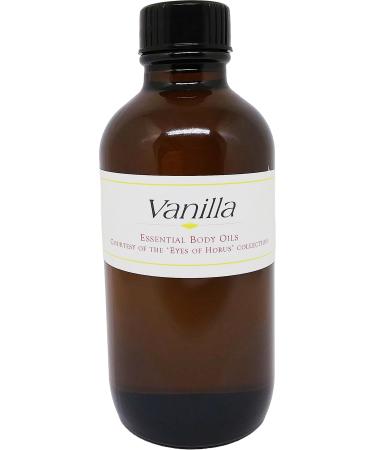 Vanilla Scented Body Oil Fragrance Regular Cap - Gold - 4 oz. - ID#23203