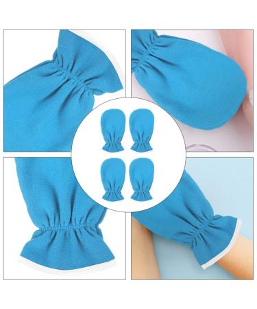 Buy Minkissy 2 Pair Hand Spa Maintenance Gloves | Cotton Paraffin Wax Liner for Luxurious Manicure Care Flannel Blue - Buy Online on GoSupps.com