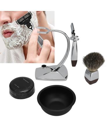 Premium 5-Piece Men's Shaving Set | Manual Shaving Kit with Soap Brush Bowl & Stand - International Shipping Available - Buy Online on GoSupps.com