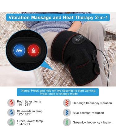2-in-1 Heated Knee Brace for Arthritis Pain Relief | Hot/Cold Therapy Wrap & Massage | Electric Support Pad - Buy Online on GoSupps.com