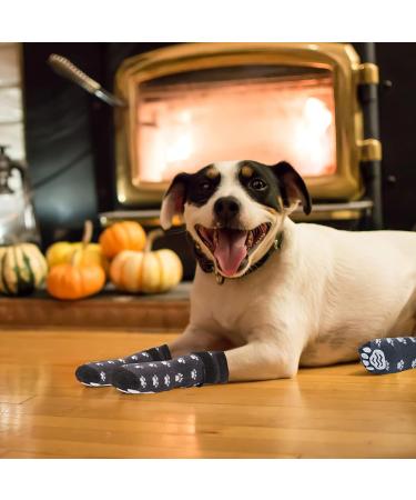RANYPET Anti Slip Dog Socks 3 Pairs - Dog Grip Socks with Straps for Indoor Traction Control | Pet Paw Protector for Small Medium Large Dogs | Medium Paw Pattern - Buy Online on GoSupps.com