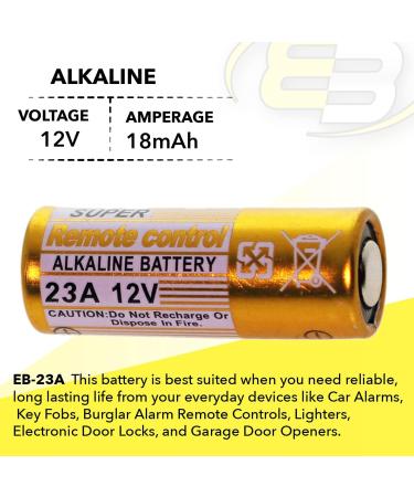 Buy 3X Alkaline 12V Battery Replaces 1811A 23A A21 A23 & More | International Shipping Available - Buy Online on GoSupps.com