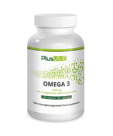Plusvive Plusvive - 365 omega-3 capsules with fish gelatin shell (1000 mg)