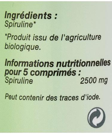 Organic Spirulina - 150 Tablets - Rich in vegetable proteins - Buy Online on GoSupps.com
