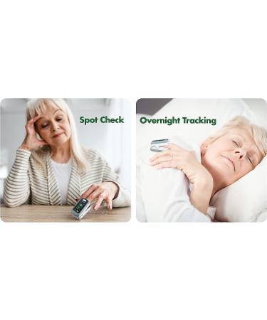 EMAY Sleep Oxygen Monitor with PC Software & App | Bluetooth Pulse Oximeter for Overnight SpO2 Tracking | Rechargeable & 72 Hours Memory | Informative Report & Analysis - Buy Online on GoSupps.com