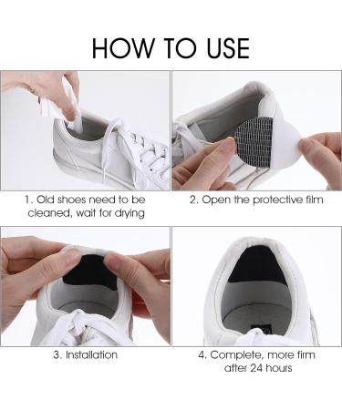 Sibba Shoe Heel Repair Kit - 12 Pcs Self-Sticky Insoles & Round Patches for Sneakers & High Heels - Invisible Padding Accessories (Black - Buy Online on GoSupps.com