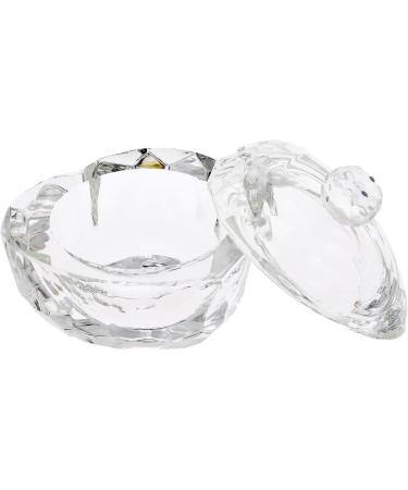 Glamified Clear Nail Art Acrylic Liquid Powder Dappen Dish Heart Eyebrow Tinting Tint Brush Crystal Bowl (Heart Shape Dappen Dish) - Buy Online on GoSupps.com