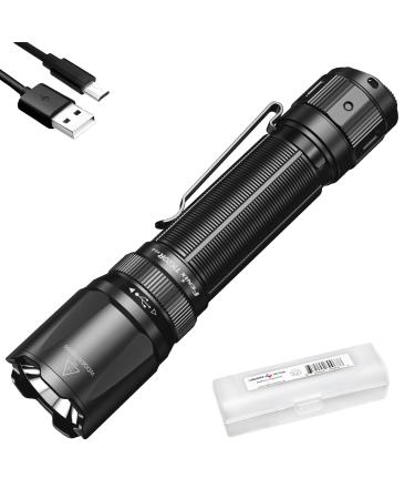 Fenix TK20R v2.0 Rechargeable Tactical Flashlight, 3000 Lumen Long Throw USB-C Tac Light, with LumenTac Organizer