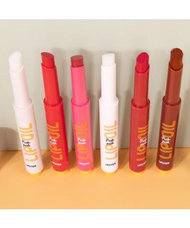  Teksome Click Lip Gloss Click Lipstick Pen Moisturizing Solid Lip Gloss Lipstick Set of 6 | Waterproof Lip Gloss Moisturizing Lip Oil for - Buy Online on GoSupps.com
