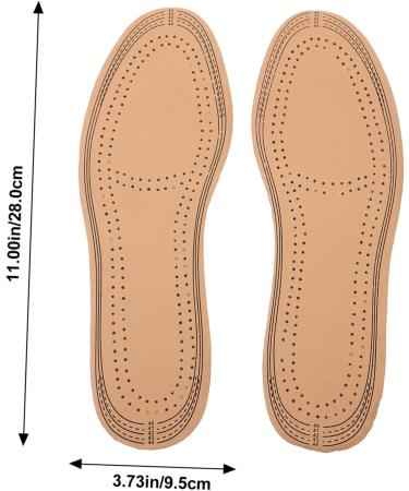 FRCOLOR 2 Pairs Breathable Absorption Insoles - Pigskin & Leather Sports Shoe Pads for Ultimate Comfort - Buy Online on GoSupps.com
