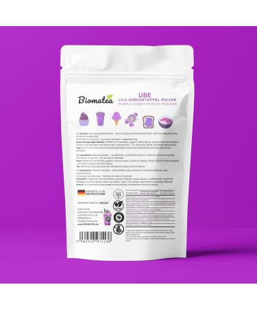 Biomatea Purple Sweet Potato Powder 100 g premium Ube Powder Purple Sweet Potato powder natural and pure without additives vegan and glutenfree potato powder - Buy Online on GoSupps.com