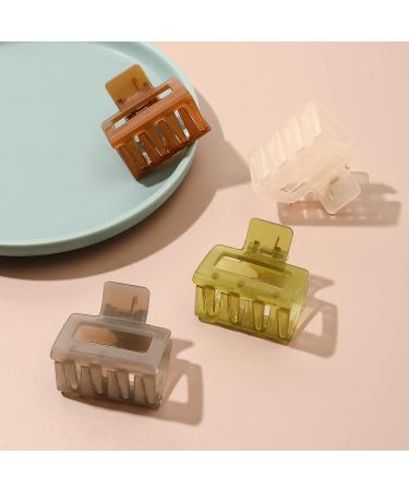 Colorful Square Claw Clips 1.57 Inch - No Slip Hair Styling Accessories for Thin Hair - Medium Clips for Women & Girls - Buy Online on GoSupps.com